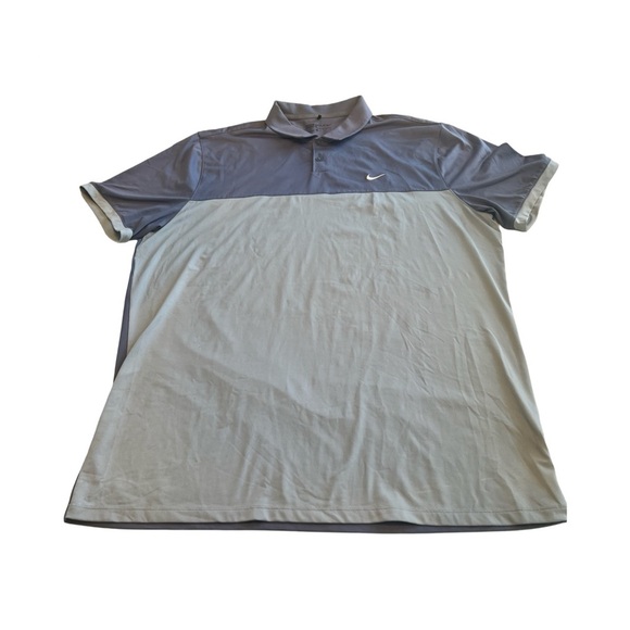 NIKE Men’s Dri Fit Color Block Blue Polo Golf Shirt Size XL - Picture 1 of 4